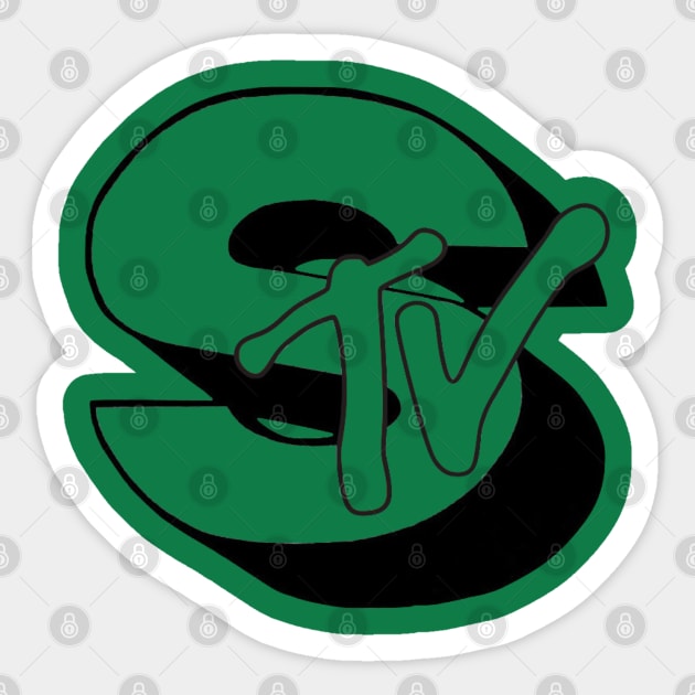 Shame TV Monograss Variant Sticker by The Shamemakers